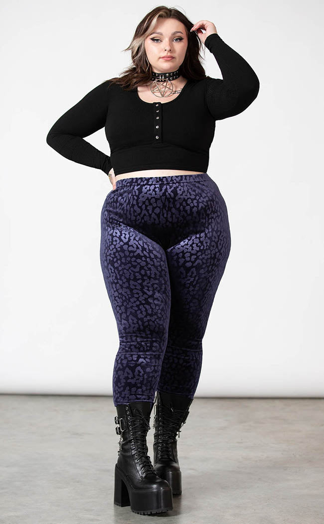 Caturday Leggings | Plum-Killstar-Tragic Beautiful