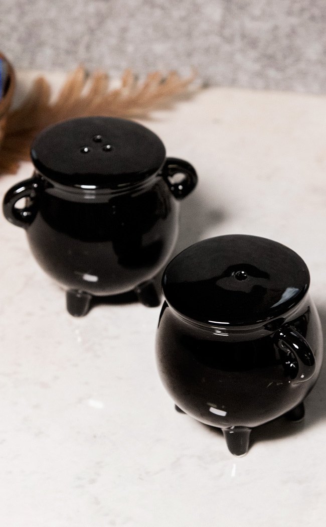 Cauldron Salt and Pepper Shakers-Homewares-Tragic Beautiful