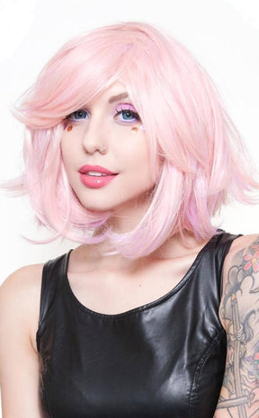 Champagne Pink Bobbed Wig-Rockstar Wigs-Tragic Beautiful