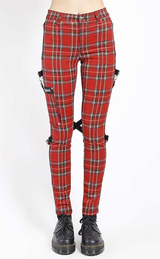 Chaos Tartan Bondage Pants-Tripp NYC-Tragic Beautiful