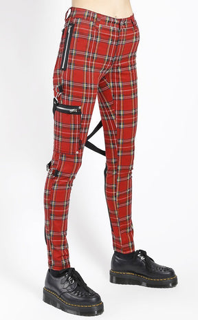 Chaos Tartan Bondage Pants-Tripp NYC-Tragic Beautiful