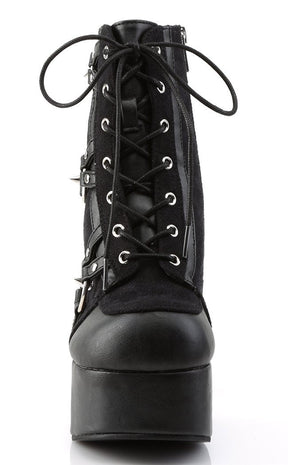 CHARADE-100 Black Boots-Demonia-Tragic Beautiful