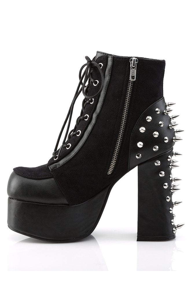 CHARADE-100 Black Boots-Demonia-Tragic Beautiful