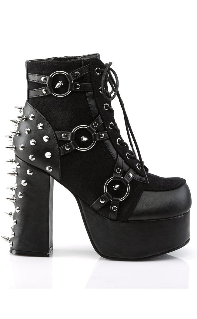 CHARADE-100 Black Boots-Demonia-Tragic Beautiful