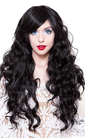 Classic Wavy Black Wig-Rockstar Wigs-Tragic Beautiful