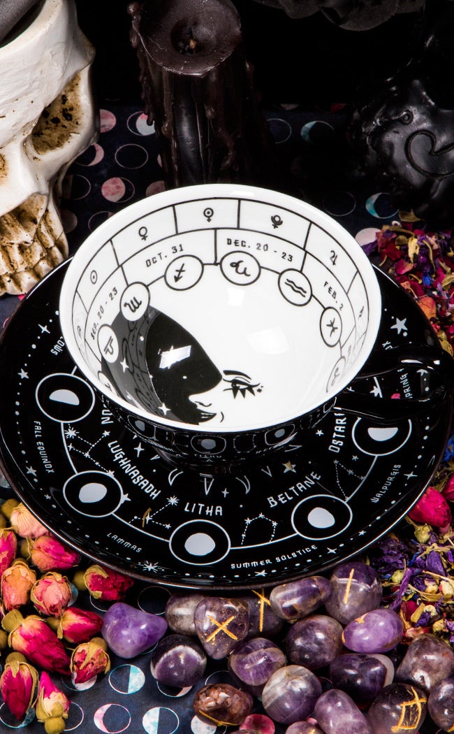 Cosmic Tea Cup & Saucer-Killstar-Tragic Beautiful