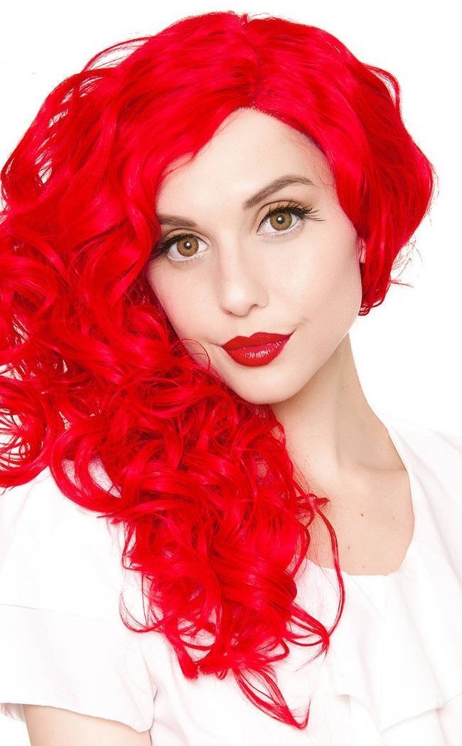 Cosplay 22" Rockin' Red Lace Front Wig-Rockstar Wigs-Tragic Beautiful