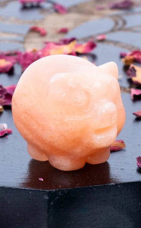 Crystal Mini Pig Carving | Intuitively Chosen