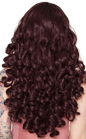 Curly Dark Roots Black Rose Lace Front Wig-Rockstar Wigs-Tragic Beautiful