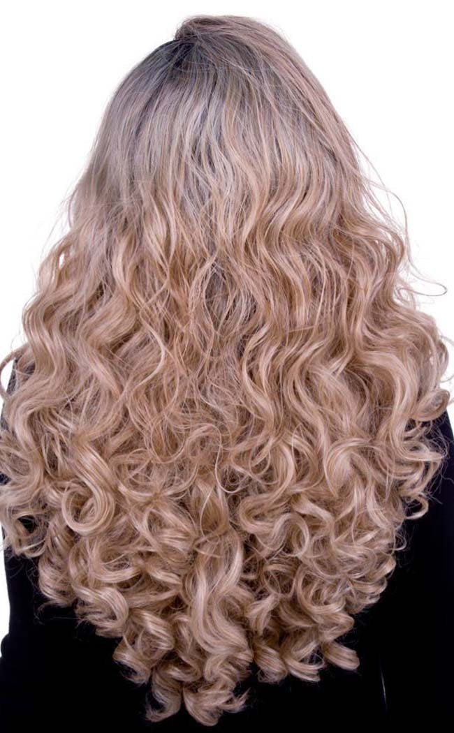 Curly Dark Roots Blonde Lace Front Wig-Rockstar Wigs-Tragic Beautiful