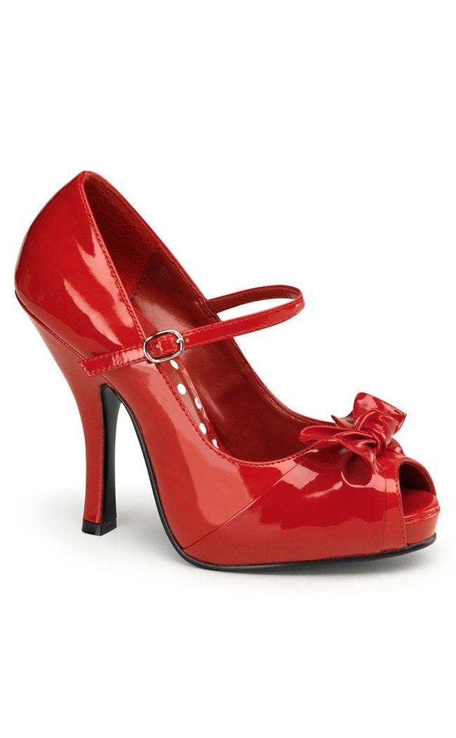 CUTIEPIE-08 Red Patent Heels-Pin Up Couture-Tragic Beautiful