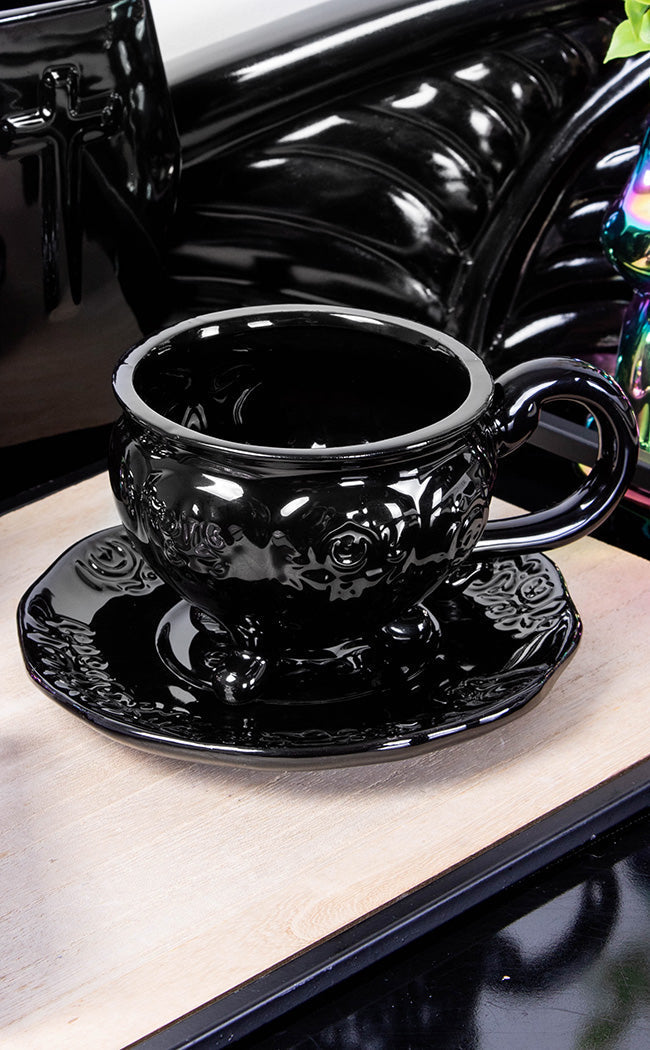 Daemon Teacup & Saucer-Killstar-Tragic Beautiful