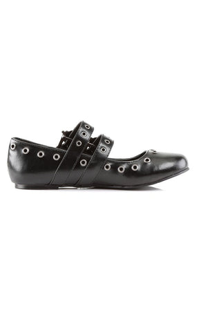 DAISY-03 Black Flats-Demonia-Tragic Beautiful