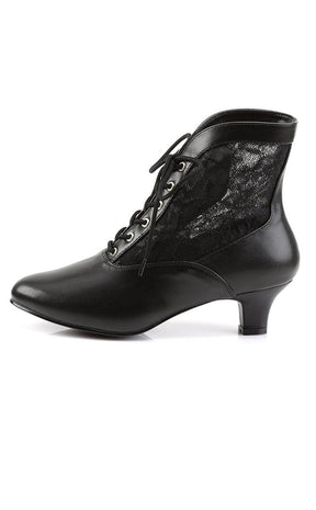 DAME-05 Blk Pu-Lace Boots-Funtasma-Tragic Beautiful