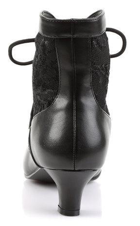 DAME-05 Blk Pu-Lace Boots-Funtasma-Tragic Beautiful