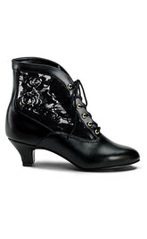 DAME-05 Blk Pu-Lace Boots-Funtasma-Tragic Beautiful