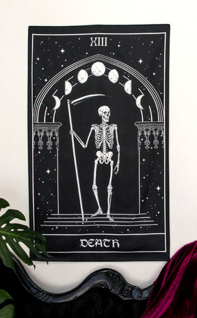 Death Card Tapestry / Wall Hanging-Tragic Beautiful-Tragic Beautiful