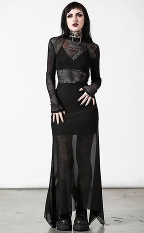 Death Star Maxi Skirt-Killstar-Tragic Beautiful