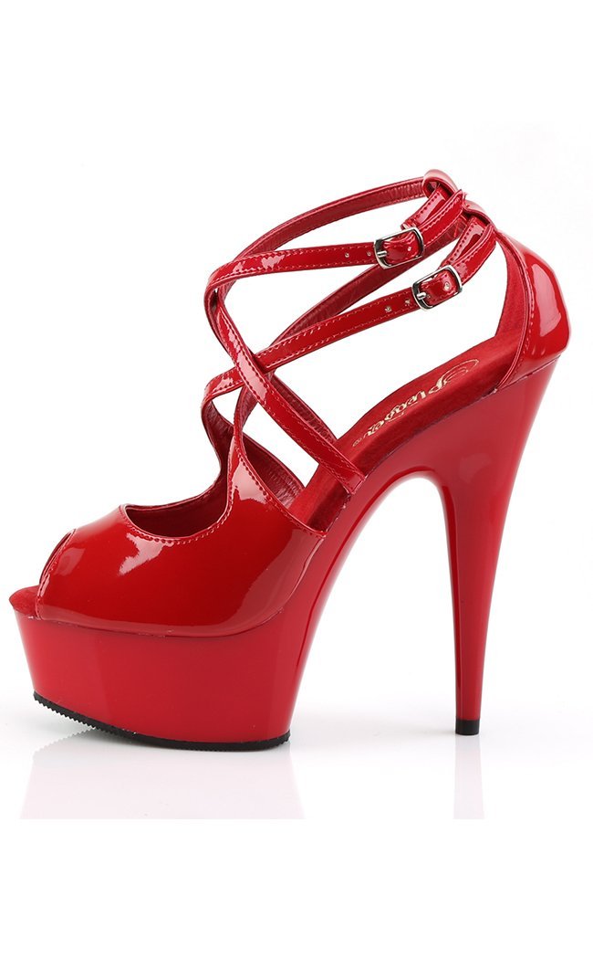 DELIGHT-612 Red Heels-Pleaser-Tragic Beautiful