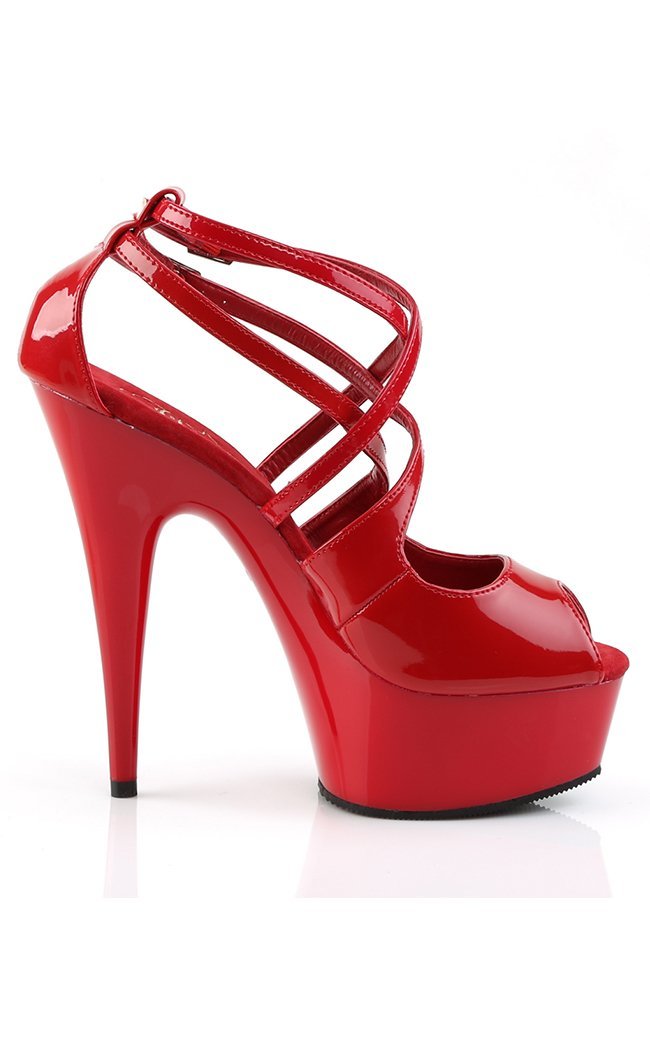 DELIGHT-612 Red Heels-Pleaser-Tragic Beautiful