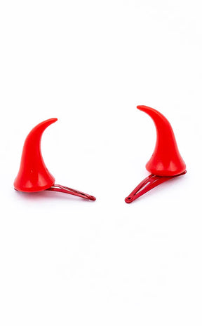 Devil in Disguise Horn Hair Clip Set