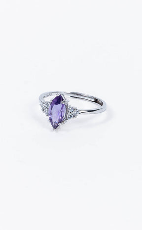 Diana Amethyst Sterling Silver Ring