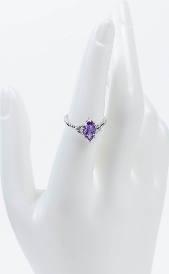 Diana Amethyst Sterling Silver Ring