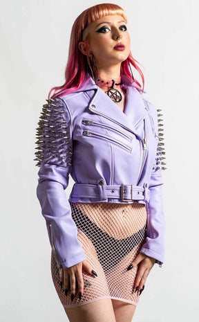 Disharmony Biker Jacket | Lilac-Killstar-Tragic Beautiful