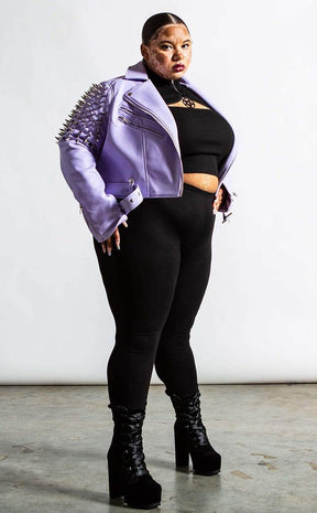 Disharmony Biker Jacket | Lilac-Killstar-Tragic Beautiful