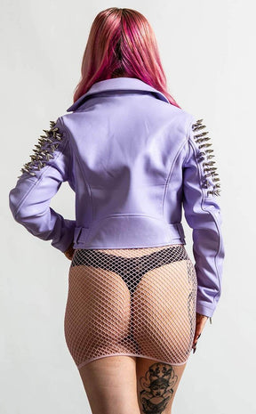 Disharmony Biker Jacket | Lilac-Killstar-Tragic Beautiful