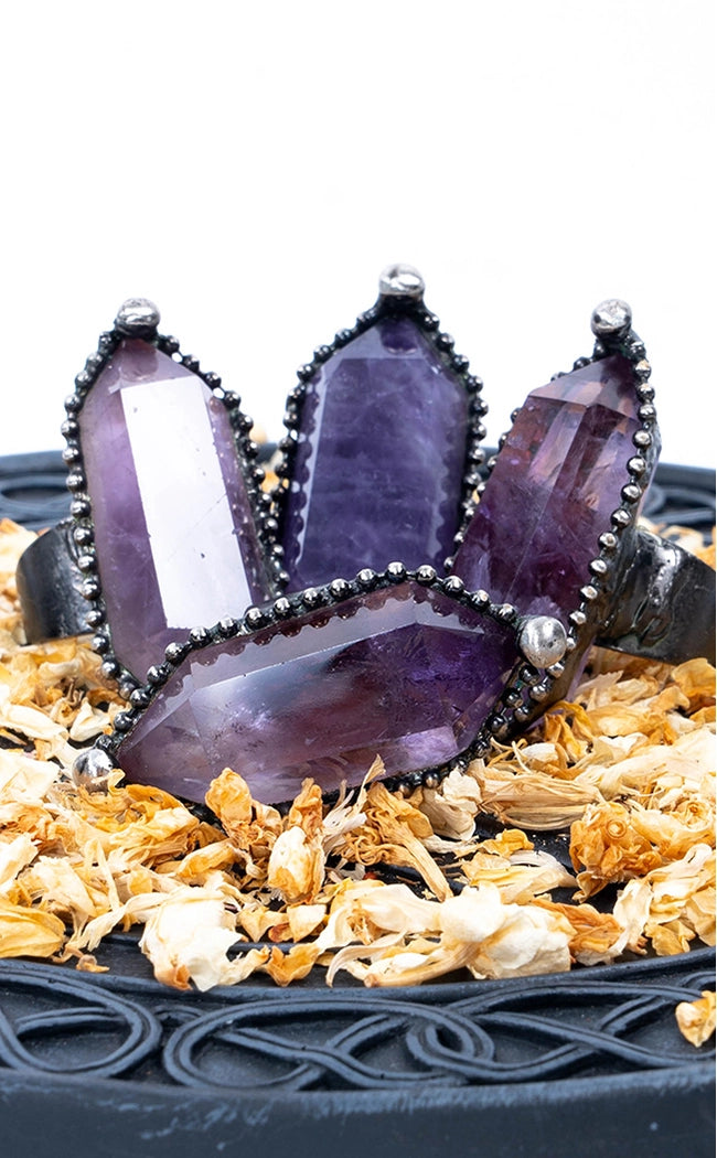 Divinity Amethyst Ring-Gaia Regalia-Tragic Beautiful