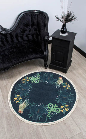 Double Trouble Snake Raven Rug-Drop Dead Gorgeous-Tragic Beautiful