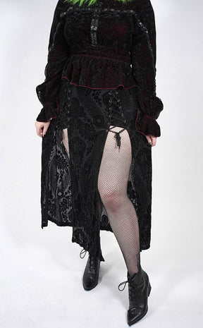 Dragoness Slit Skirt | Plus Size-Punk Rave-Tragic Beautiful