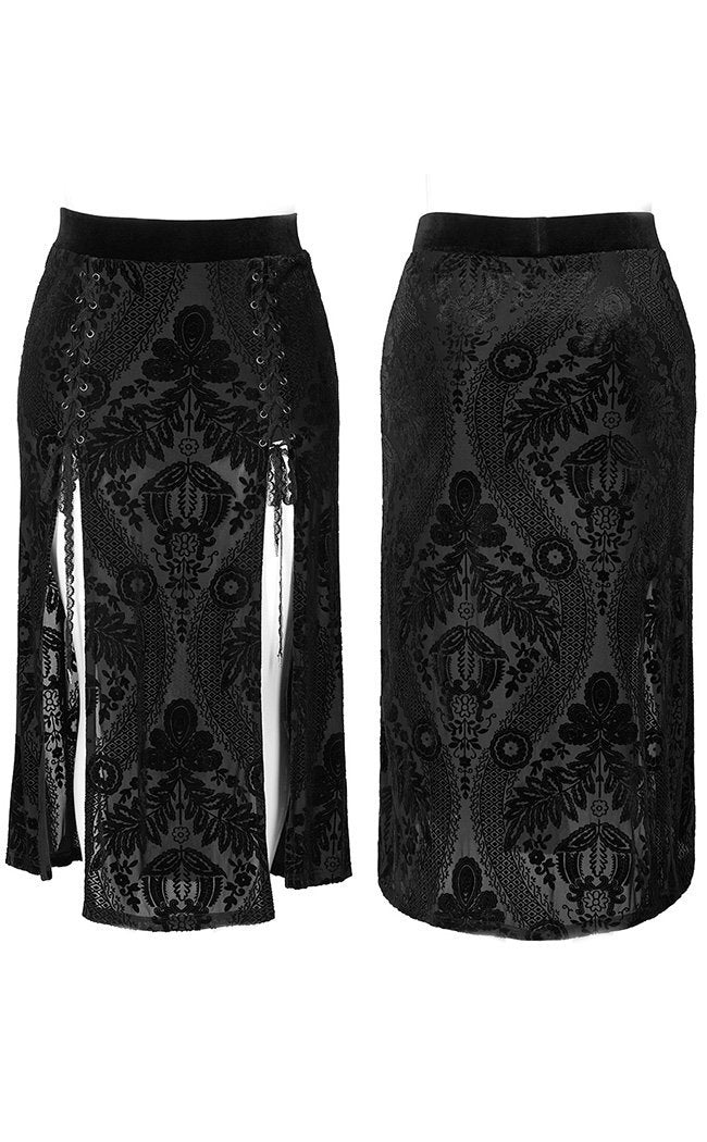 Dragoness Slit Skirt | Plus Size-Punk Rave-Tragic Beautiful