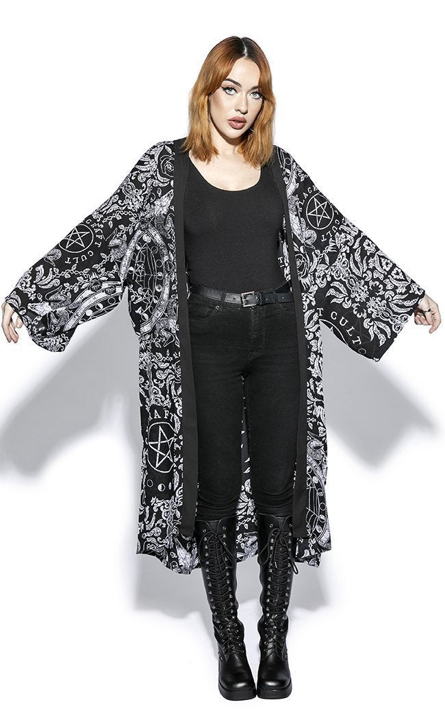 Dream State Long Duster Kimono-BlackCraft-Tragic Beautiful