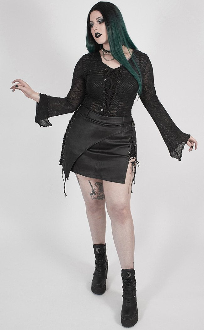 Drive Me Wild Mini Skirt | Plus Size-Punk Rave-Tragic Beautiful