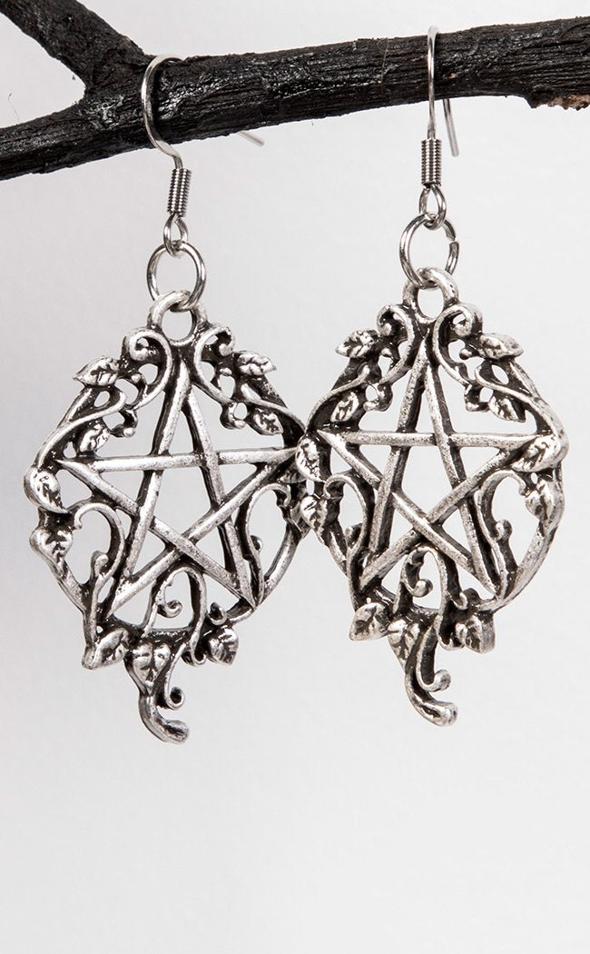 Druidess Earrings | Silver-Gothic Jewellery-Tragic Beautiful