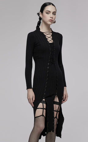 Early Mourning Knit Dress-Punk Rave-Tragic Beautiful