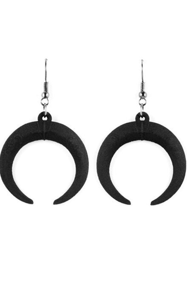 Eclipse Earrings in Black-Rogue & Wolf-Tragic Beautiful