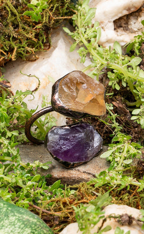 Emanations Amethyst & Citrine Ring