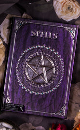 Embossed Spell Book - Purple-Nemesis Now-Tragic Beautiful