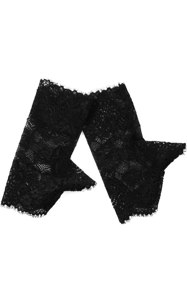 Embrace the Night Lace Gloves | Black-Killstar-Tragic Beautiful