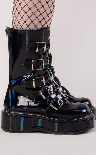 Demonia holographic boots store