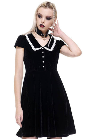 Every Mourning Collar Dress-Killstar-Tragic Beautiful