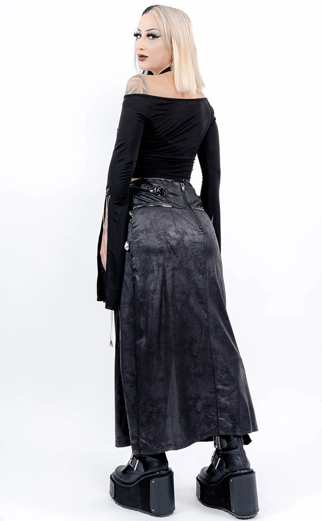 Evil Awakened Maxi Skirt-Punk Rave-Tragic Beautiful