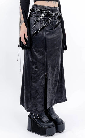 Evil Awakened Maxi Skirt-Punk Rave-Tragic Beautiful