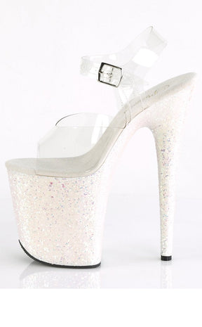 FLAMINGO-808LG Opalescent Multi Glitter Heels-Pleaser-Tragic Beautiful