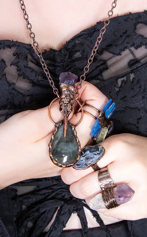 Follow the Light Labradorite Necklace-Gaia Regalia-Tragic Beautiful