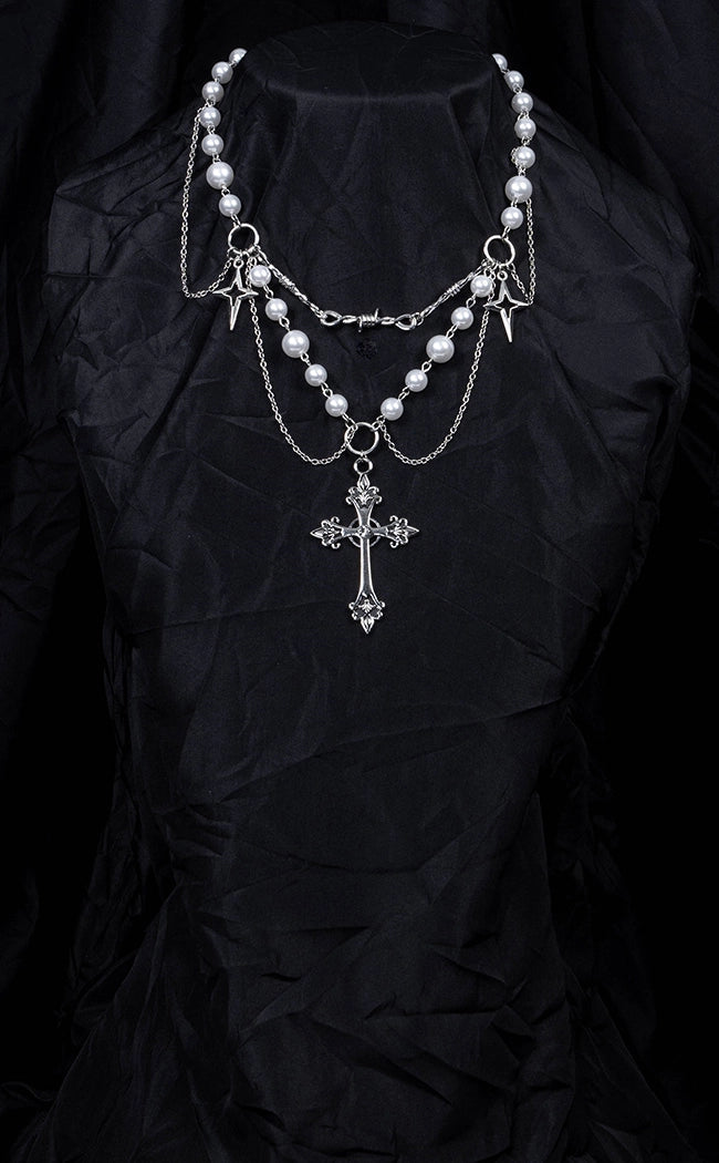 For Your Sins Cross Necklace