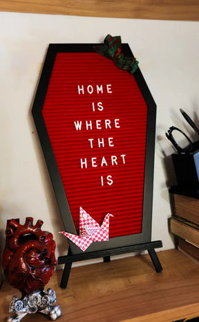 Ghostwriter Coffin Letterboard | Red-The Haunted Mansion-Tragic Beautiful